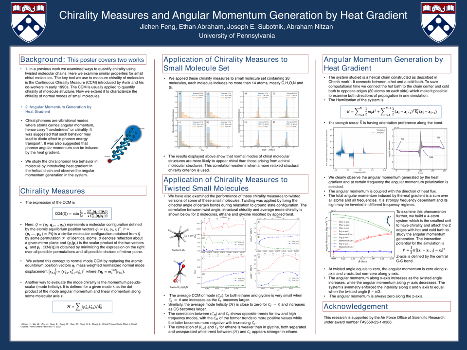Chirality Measures and Angular Momentum Generation by Heat Gradient poster preview
